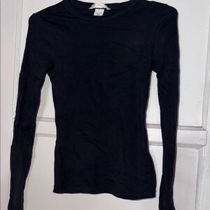 H&M Classic Black Long Sleeve Tee
